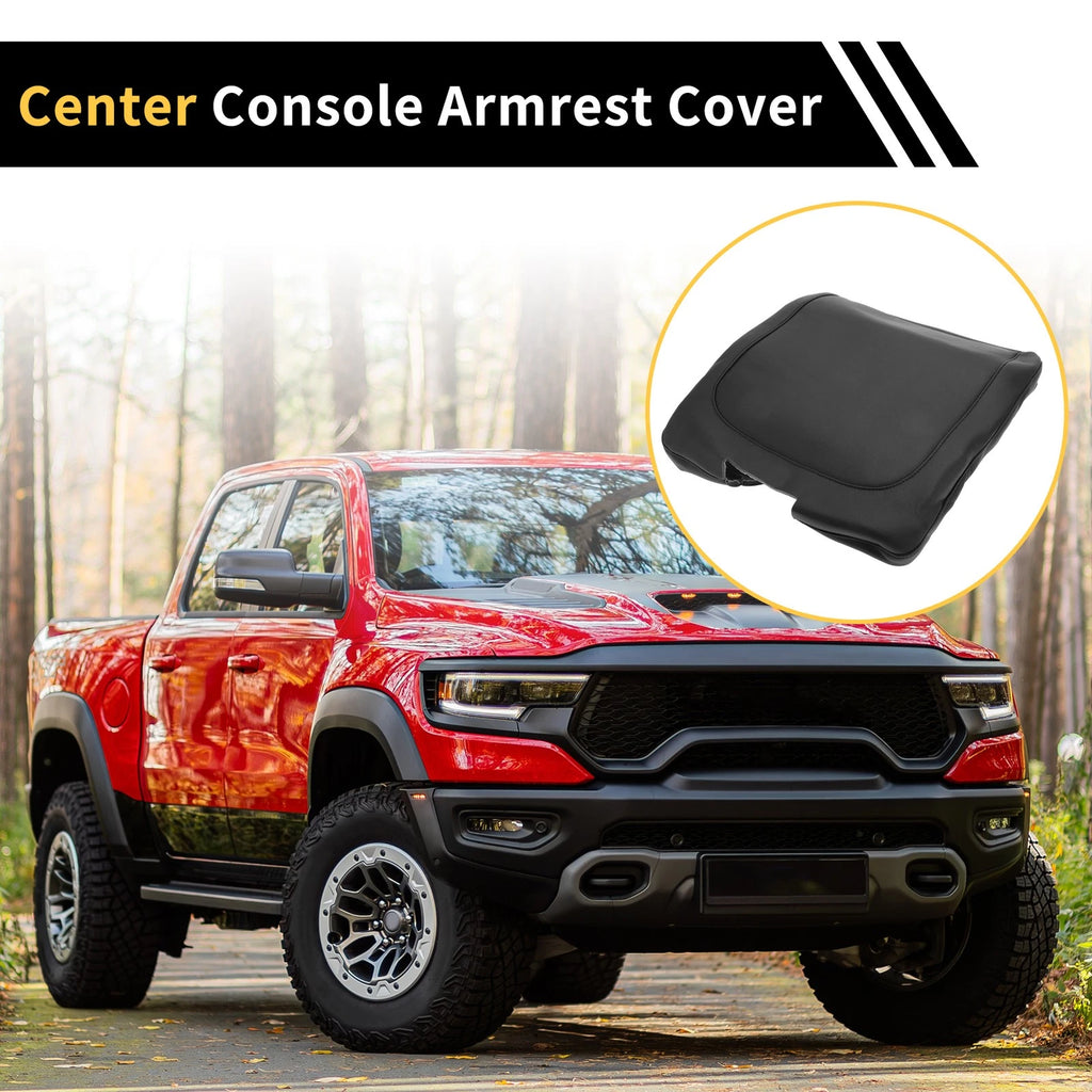 Center Console Armrest Cover for Dodge Ram (Microfiber Leather)