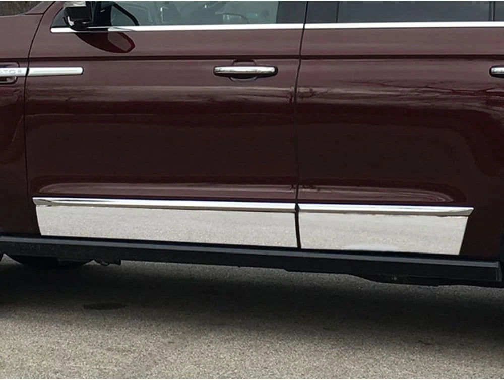 4pc Luxury FX Lower Rocker Panel Trim for 2018-2023 Lincoln Navigator w/o L