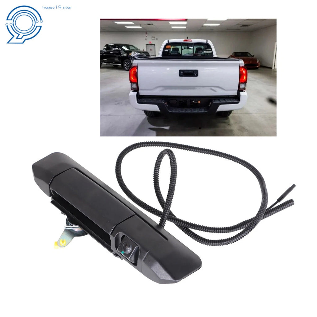 Tailgate Handle with Backup Camera for Toyota Tacoma (2005–2014) Black ABS