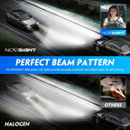 2X 9007 LED Headlight Bulbs for NOVSIGHT (High/Low Beam)