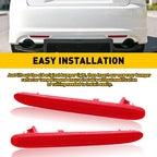 2X Rear Bumper Reflector Lamp for Honda Acura TSX (2004-2008)