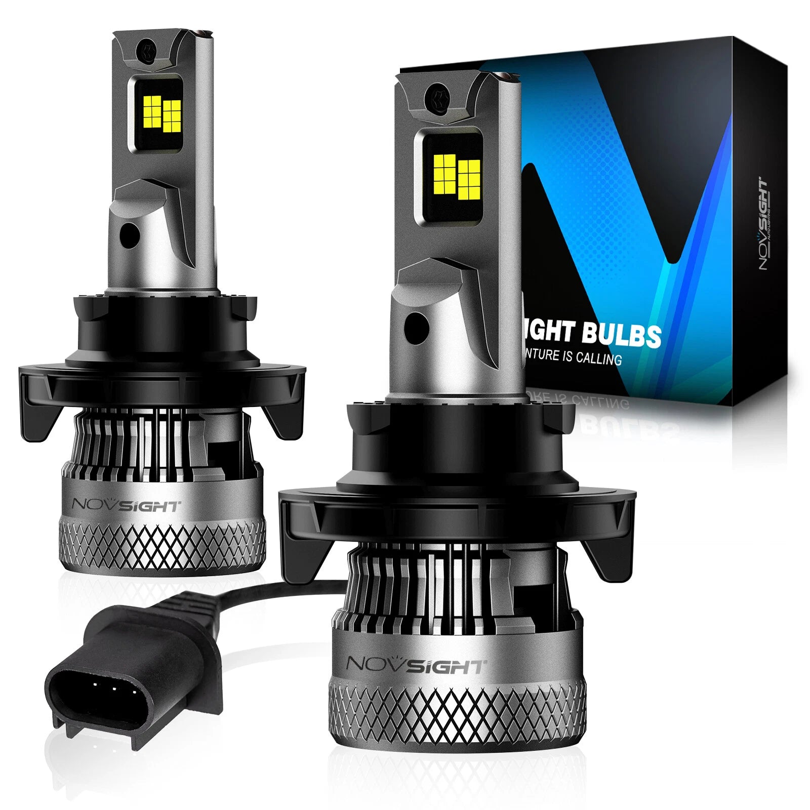 2X H13 200W 40000LM LED Headlight Bulbs Kit 6500K for