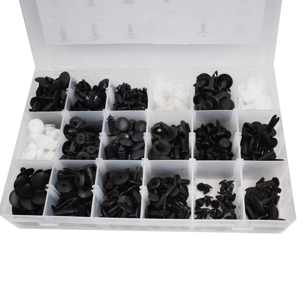 415 Pcs Plastic Rivets Fasteners for Automotive Bumpers and Fenders