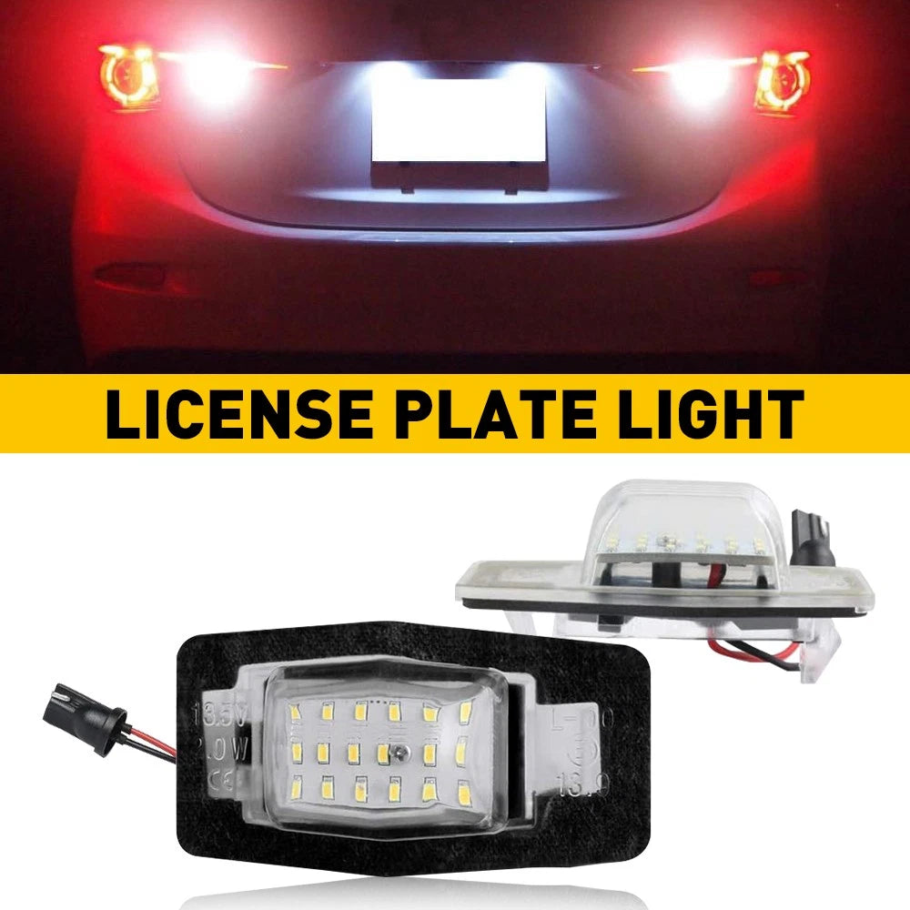 LED License Plate Lights for Mazda MPV Tribute Miata Mercury Protege
