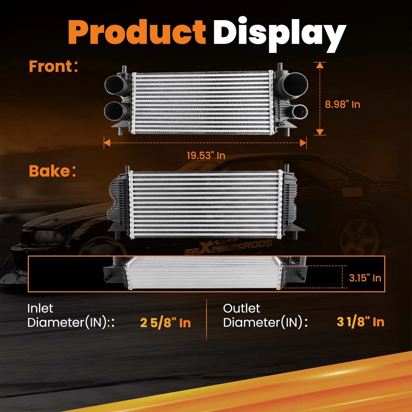 Turbo Intercooler for Ford F-150 2.7L 3.5L (2015–2020)