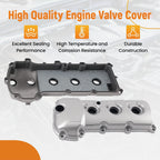 Engine Valve Cover Set for Ford Flex 3.5L (2009–2012) 7T4Z-6582-F Silver
