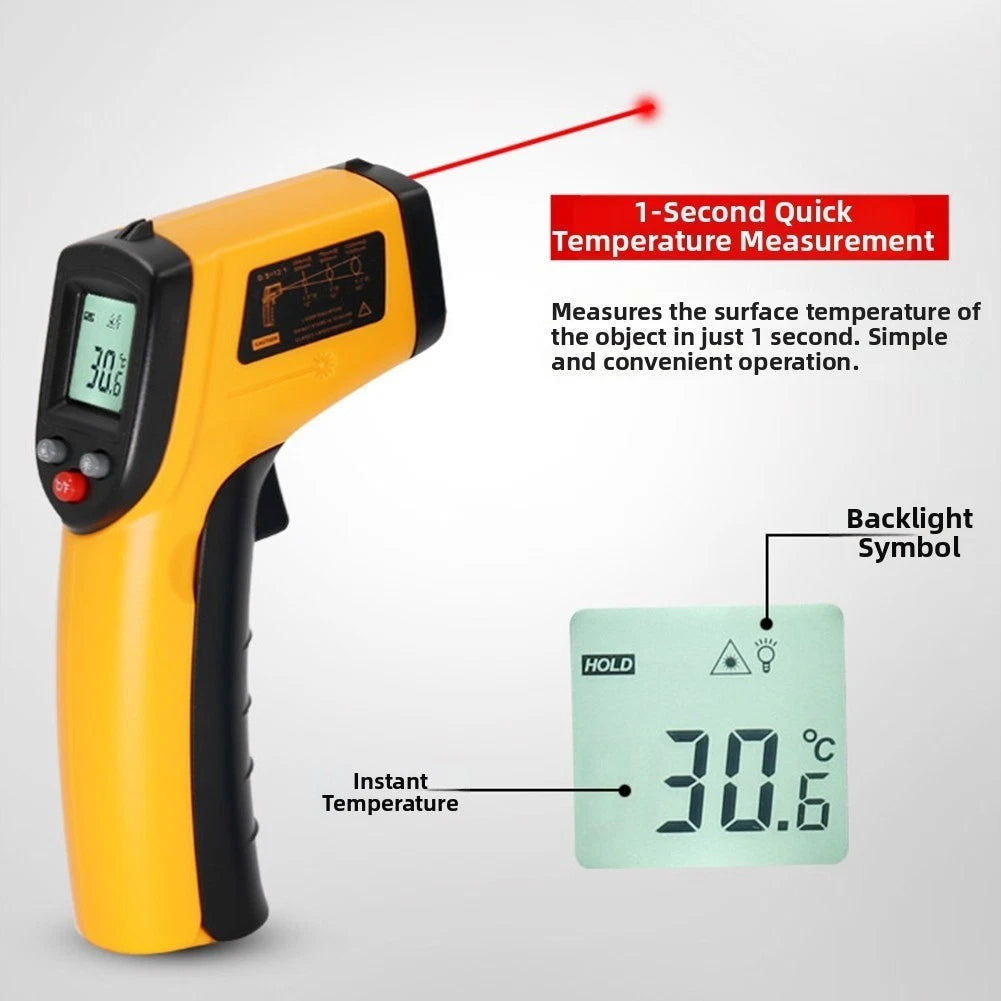 GM320 Handheld Digital Thermometer for Electrical Connections and Motors