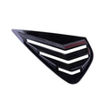 2 x Gloss Black Side Window Blind Covers for Kia Forte (2019-2022)