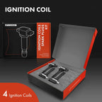 Set of 4 Ignition Coils & Iridium Spark Plugs for Nissan Sentra (2007–2009)