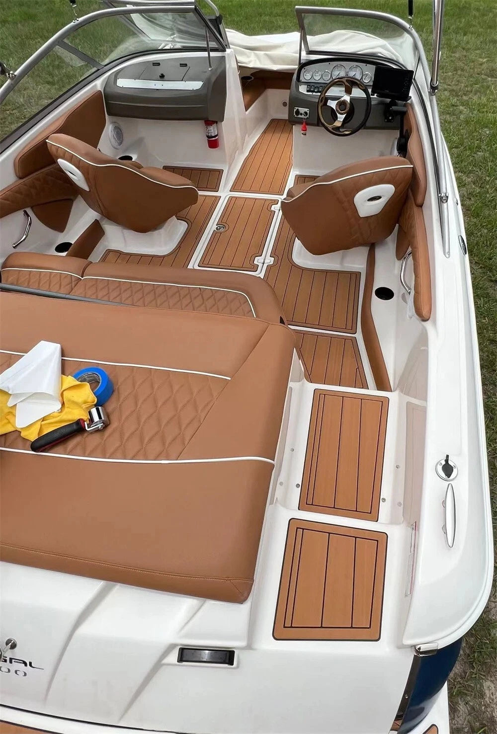 EVA Foam Teak Decking Flooring Mat for Regal 1900 LE (2001)