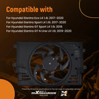Electric Radiator Cooling Fan for Hyundai Elantra for Kia Forte GT (2017-2020)