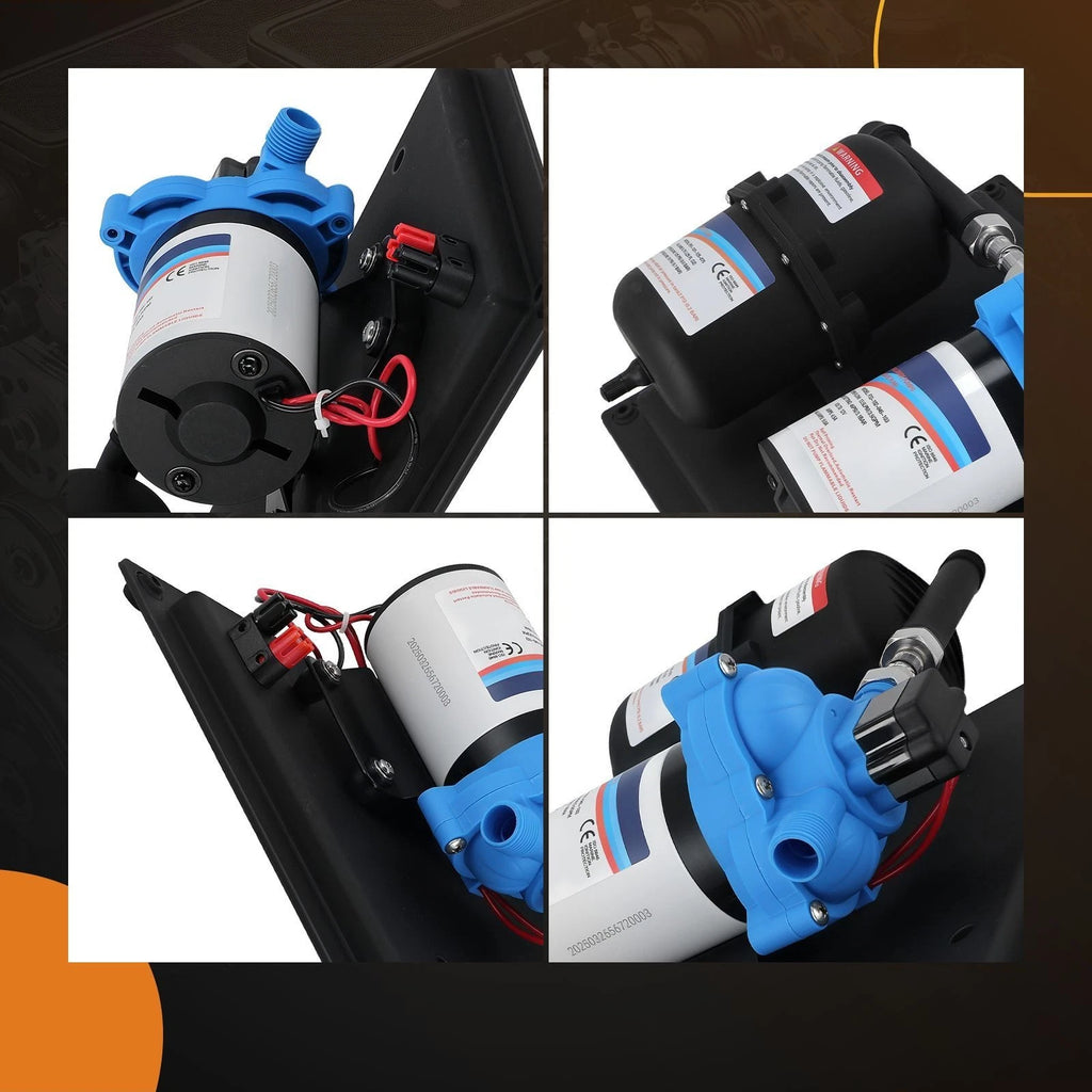 12V Water Pump for Travel Trailer (3.5GPM, 45PSI)