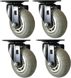 Set of 4 Heavy Duty 4-Inch Fixed Wheel Casters