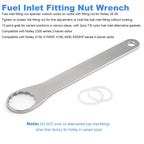 Fuel Inlet Fitting Nut Wrench for Holley 2300 4150 4150HP 4160 4500 4500HP