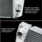3 Row Aluminum Radiator + Fan Shroud for Chevy S10 Blazer/Pickup V8 (1982–2002)