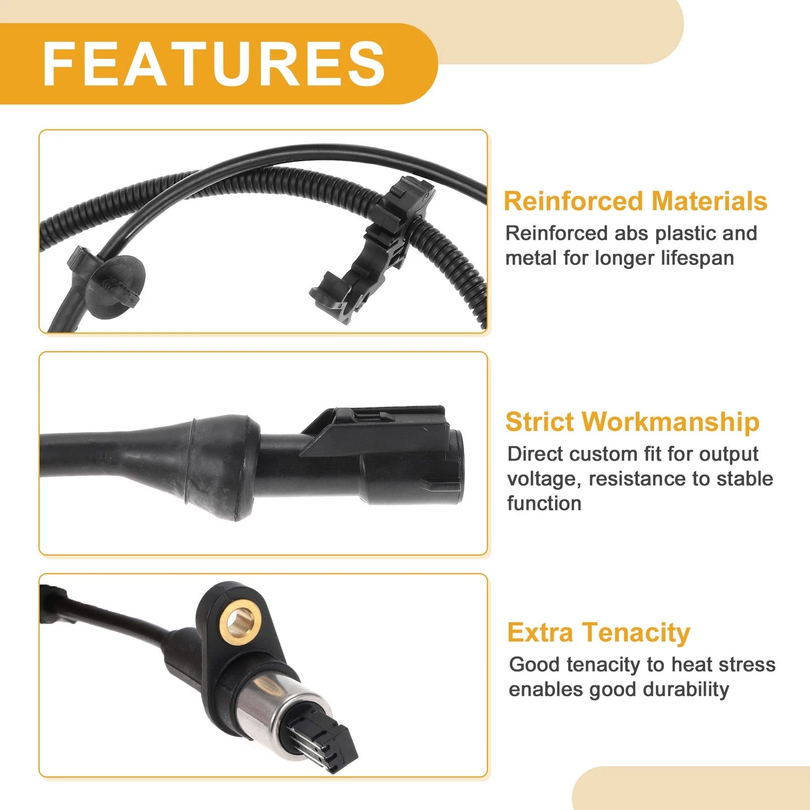 ABS Wheel Speed Sensor for Ford Excursion (2000–2005) No.F81Z2C204AA