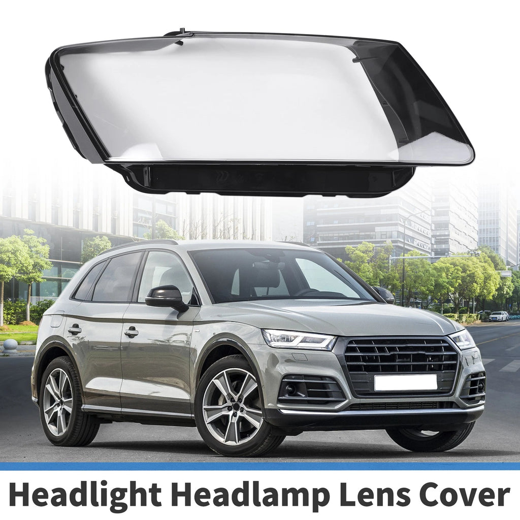 1 Pc Headlight Lens Cover for Audi Q5 (2009–2012) Black