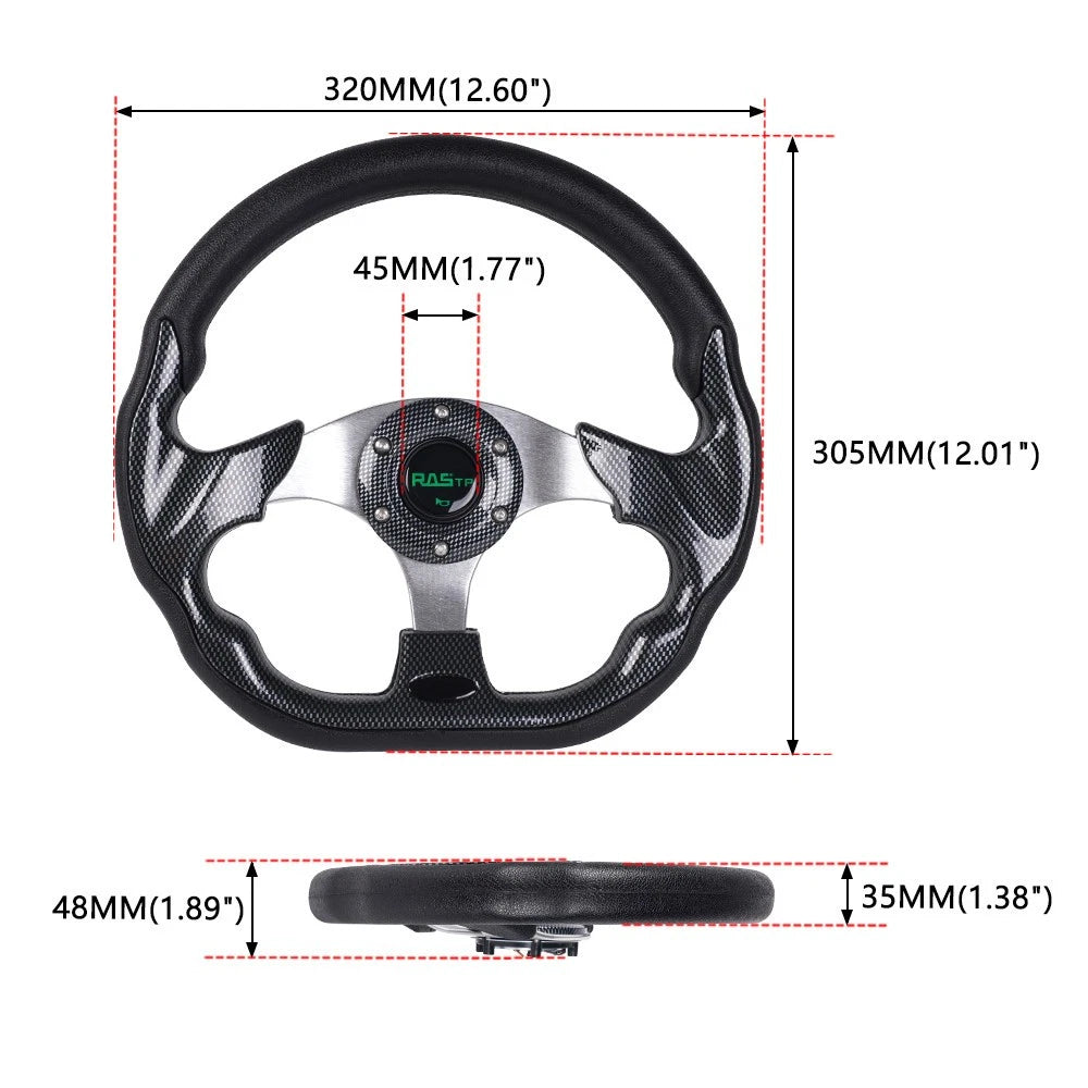 Steering Wheel + Quick Release + Hub Adapter 186H for Volkswagen Golf Jetta