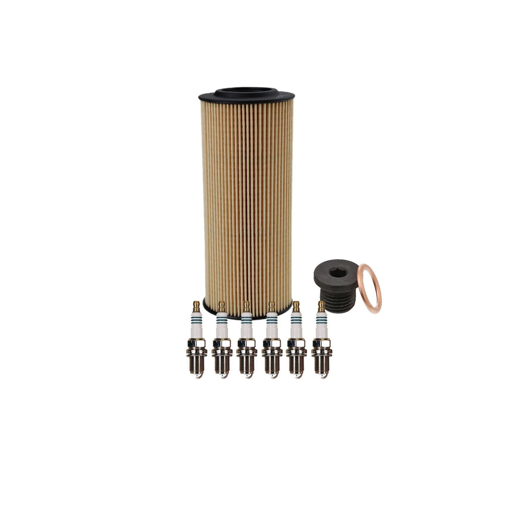 Wix Engine Oil Filter & Denso Spark Plugs Set for A6 Quattro Touareg (2004–2022)