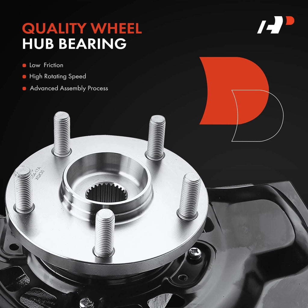 Front Right Steering Knuckle and Hub Bearing for Toyota Highlander (2004–2007)