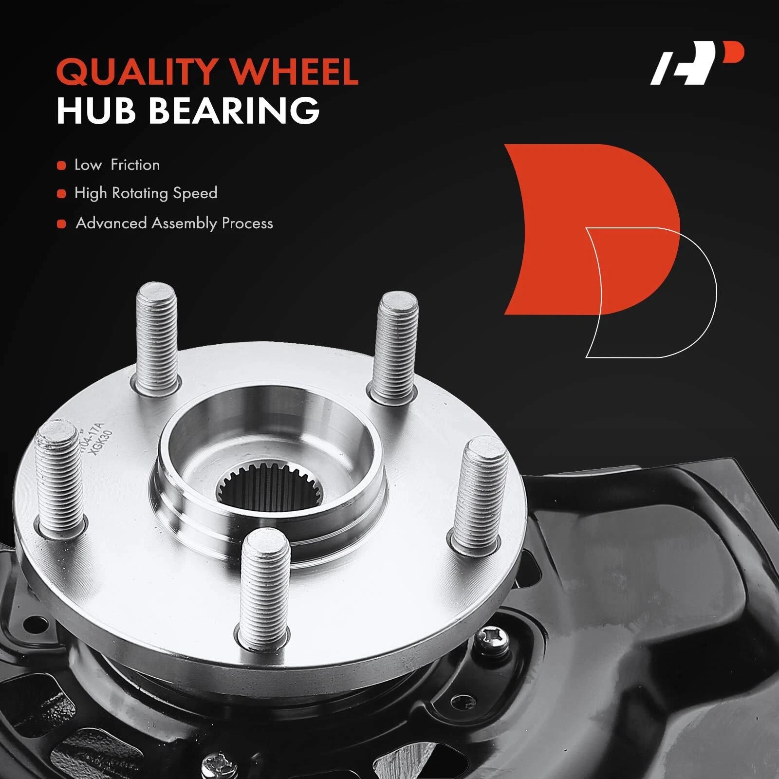 Front Right Steering Knuckle and Hub Bearing for Toyota Highlander (2004–2007)