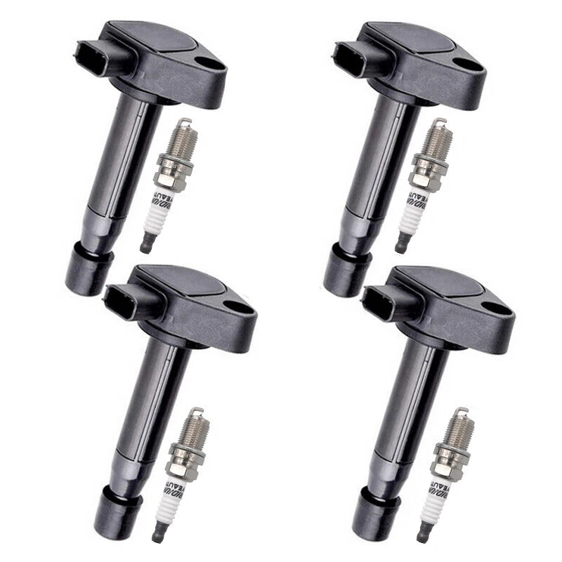 4X Ignition Coil + 4X Spark Plug Kit for Honda Civic Acura EL (2001–2005)