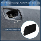 Front Left Washer Nozzle Cover Cap for Audi A3 8V (2013–2016) 1 Pcs Black