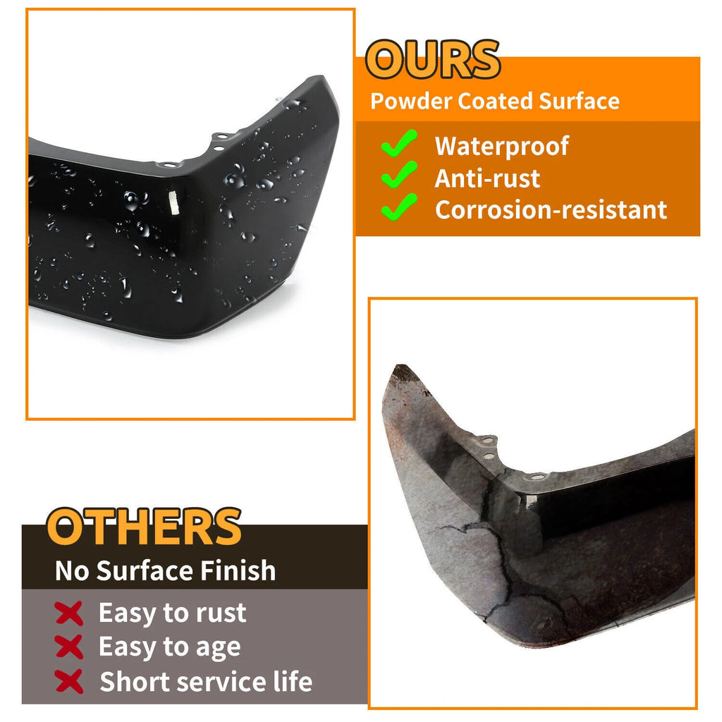 Steel Rear Bumper End Caps for Toyota Tundra (2014–2021) Black