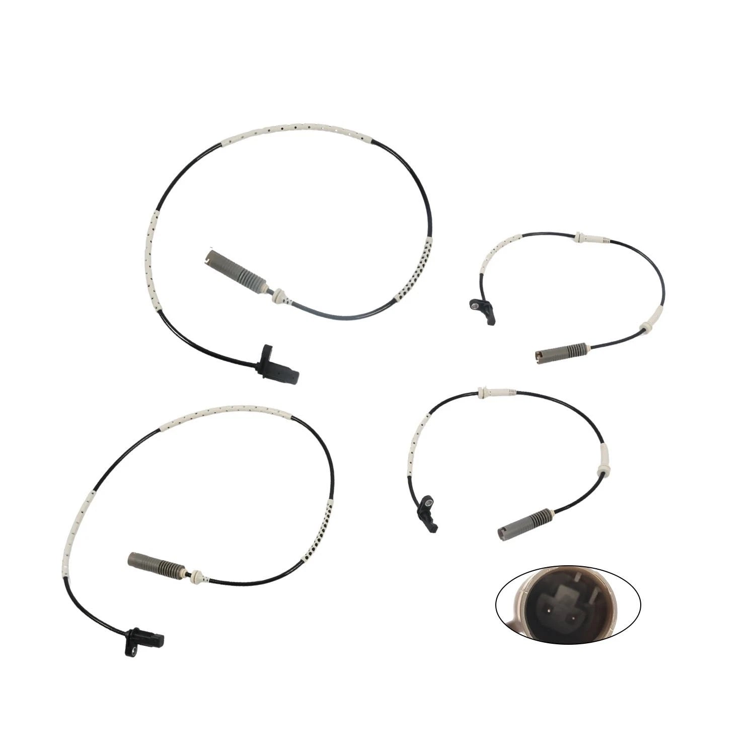Set of 4 ABS Wheel Speed Sensors for BMW 328i, 128i (2007–2013)