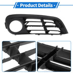 1 Pc Front Right Fog Light Grill for BMW 528i Black (2015 - 2016)
