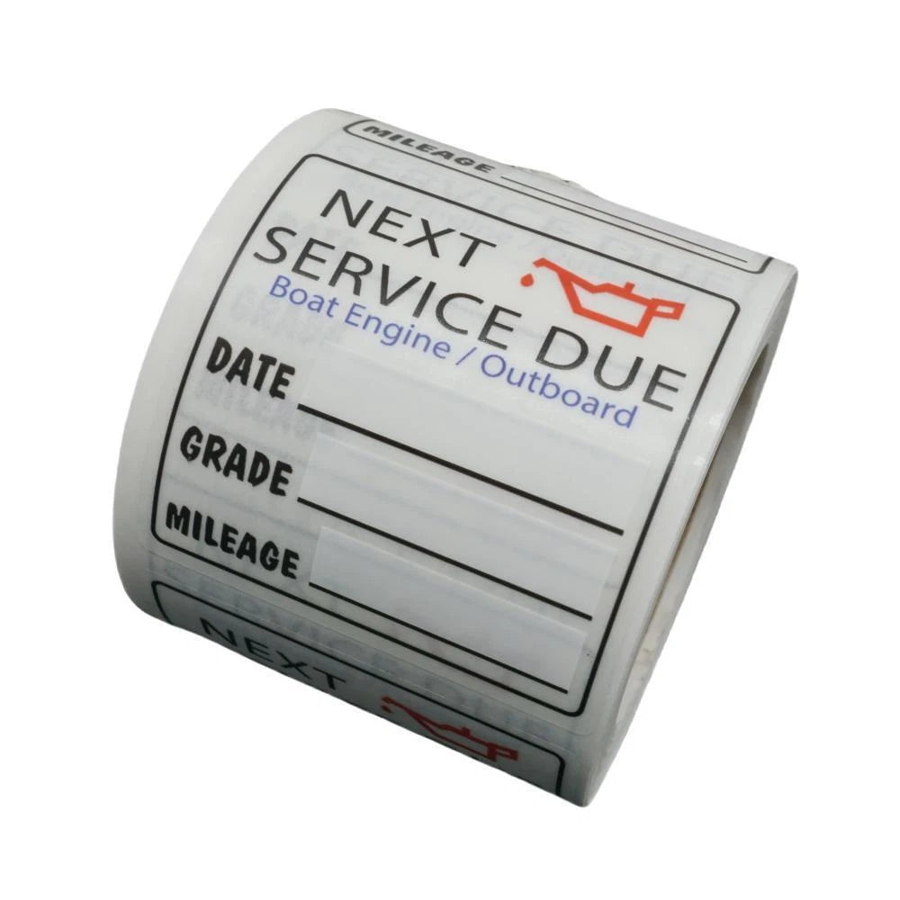 Oil Change Service Reminder Stickers 220 Sheets Roll