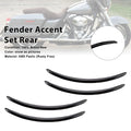 Rear Fender Accent Set for FLHX Street Glide (2006–2013) Black