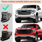 Full LED Headlight for GMC Sierra 1500 SLT (2022–2024) LH