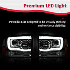 Projector Headlights for Ford F250-F550 Super Duty (2005–2007) LED DRL