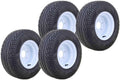 Set of 4 Libra 205/65-10 Golf Cart Tire Rims 5 Lugs 4.5" PCD White