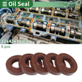 Set of 5 Oil Seal Rotary Shaft Seal FKM Rubber 22x42x10mm