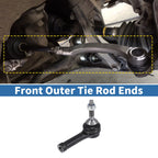 2pcs Front Outer Tie Rod End Links for Ford Explorer, Ford Flex 