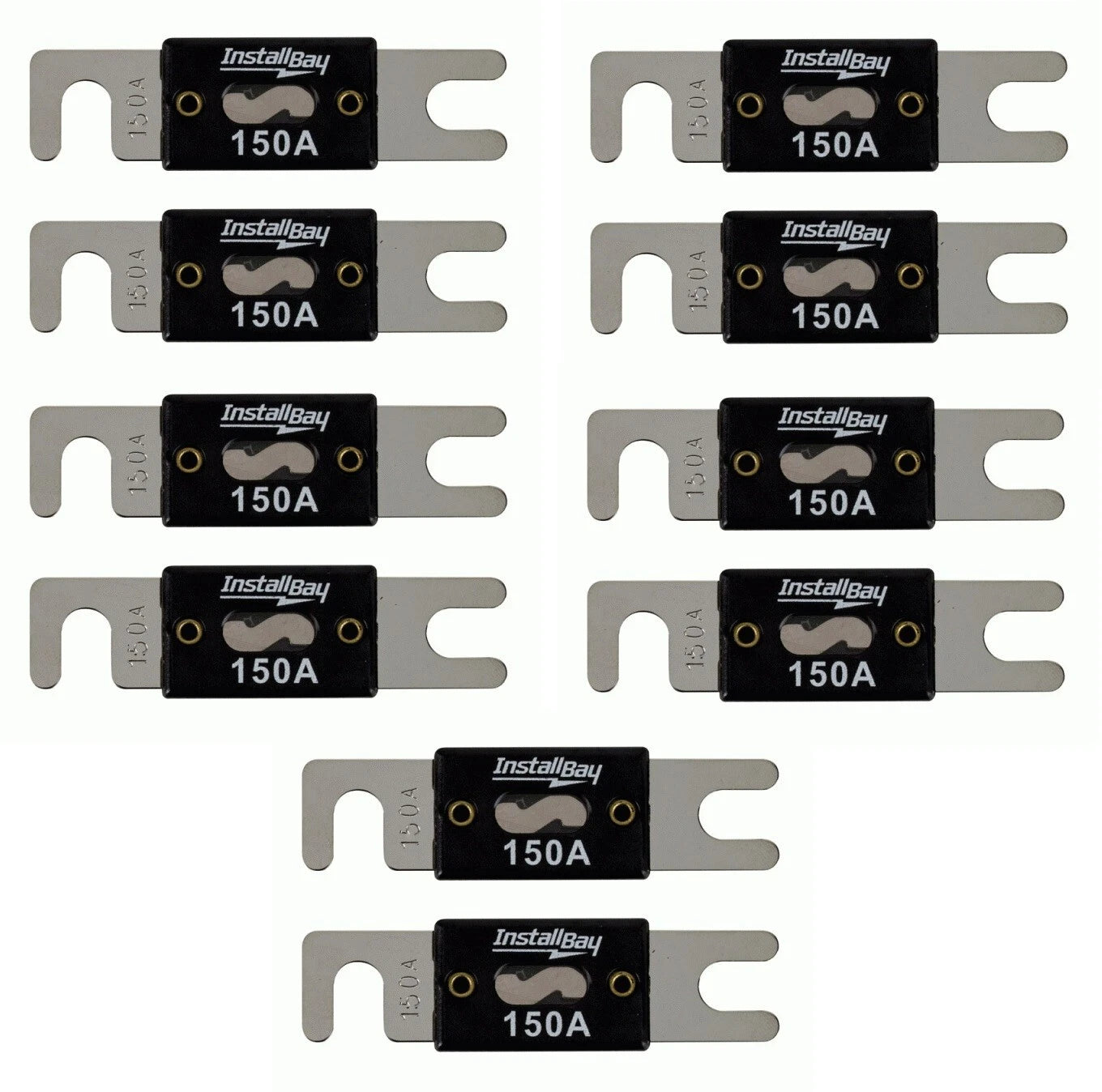 10-Pack ANL Fuses 150 Amp Nickel Plated for Install Bay (150A) (1995–2025)