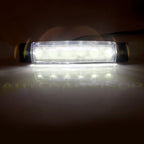Set of 10 White/Red 12V Clearance Side Marker Lights for Truck Trailer Van
