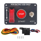 Carbon Ignition Button Switch Panel for Racing Car