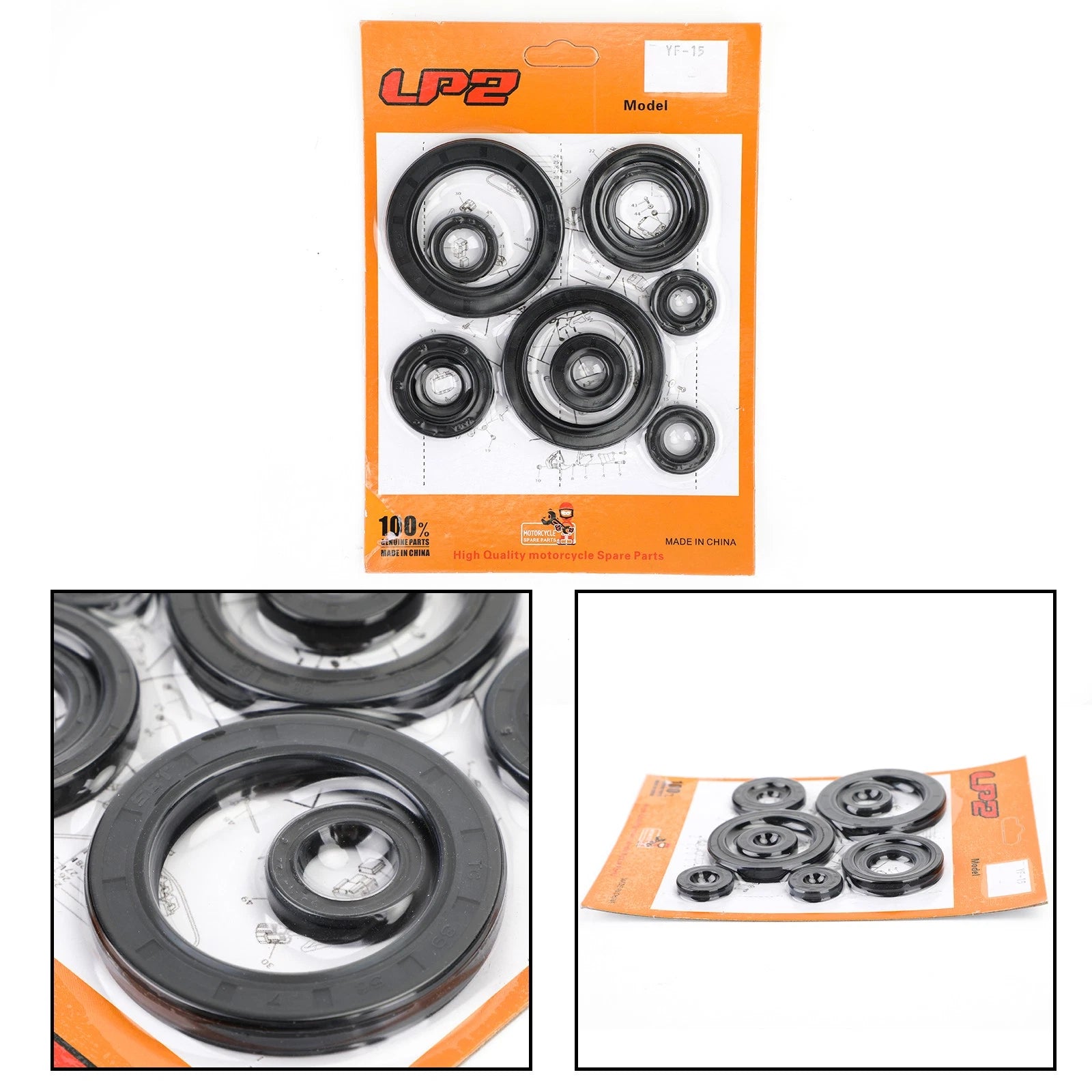 10pcs Engine Oil Seal Kit for Honda CRF450R (2002–2006)
