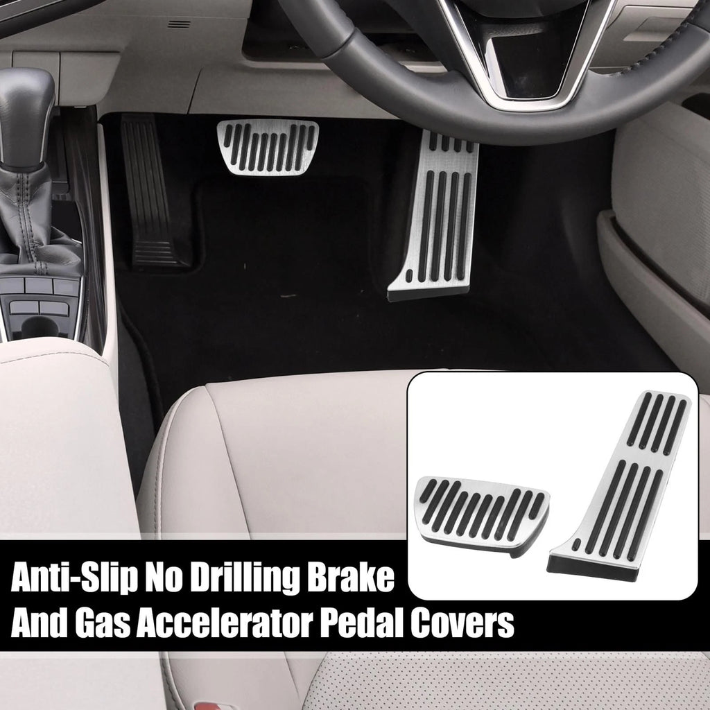 Anti Slip Brake and Gas Accelerator Pedal Pads Kit for Toyota 