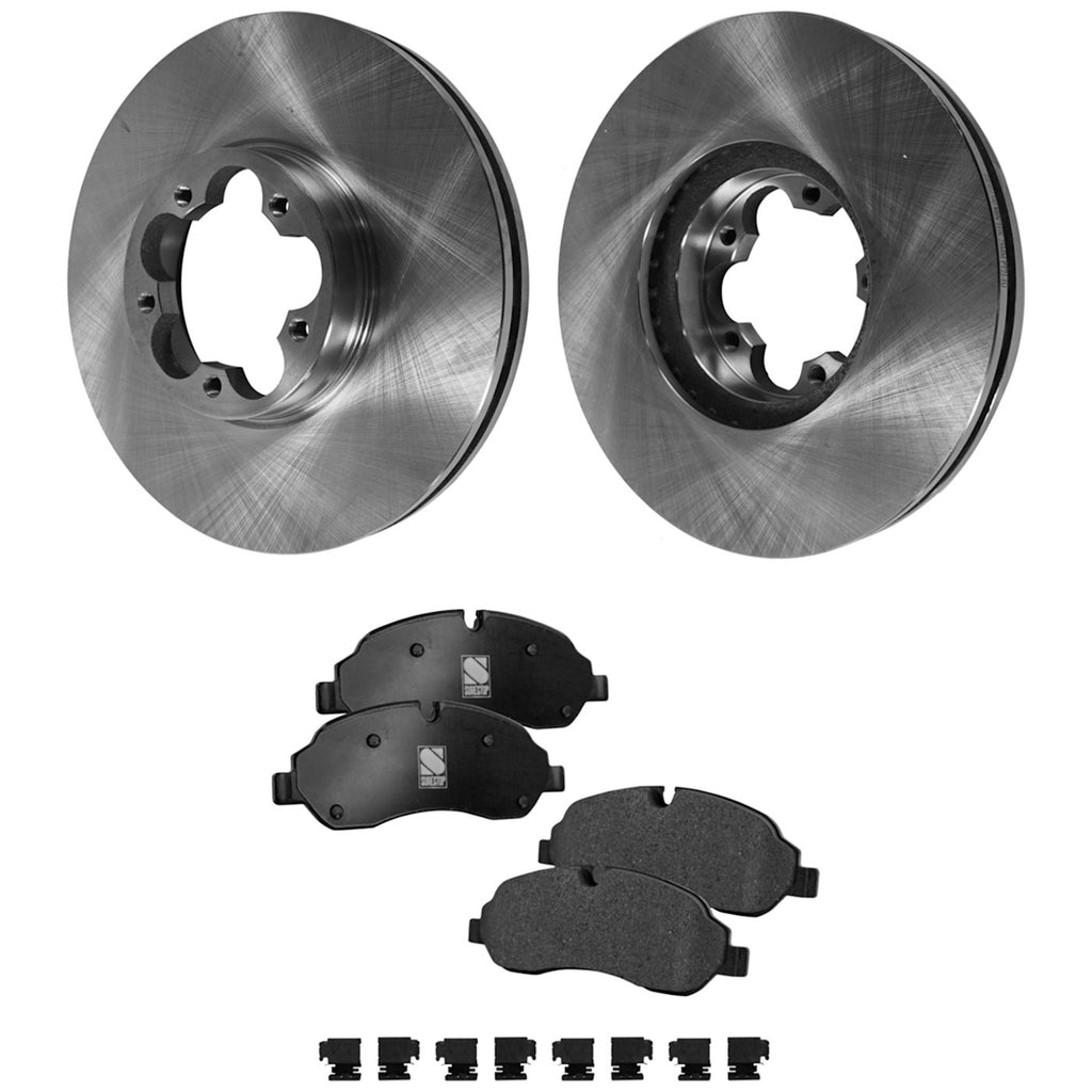 Brake Disc Rotors and Pads Kit for Ford Transit-350 HD (2021–2023)