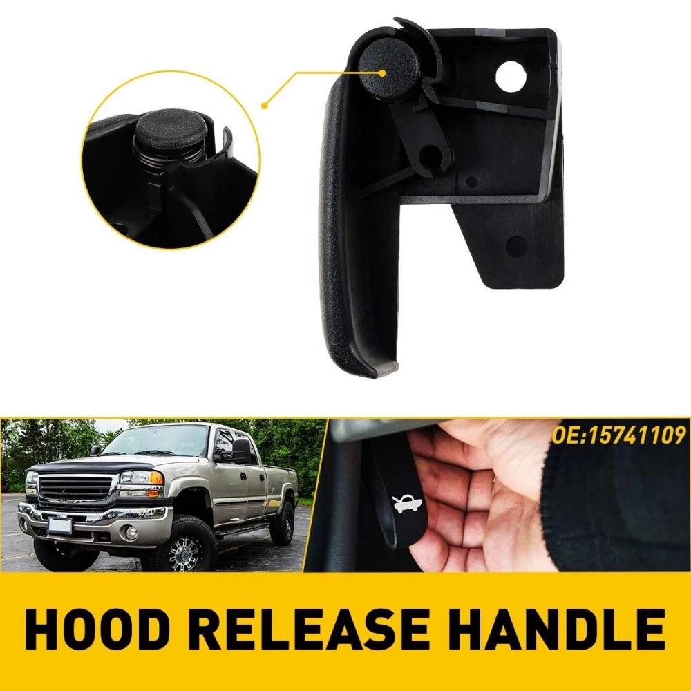 Hood Latch Release Pull Handle Cable for Chevrolet Silverado GMC Sierra (1999–2006)