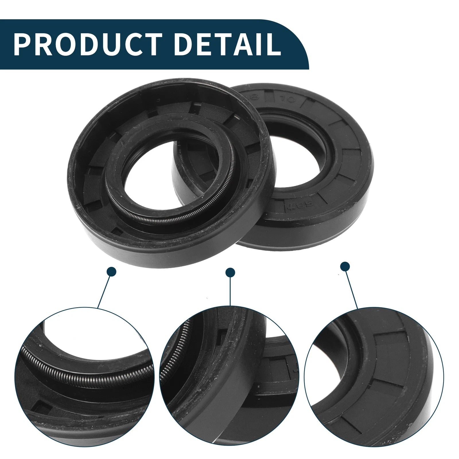 Set of 5 Oil Seal Rotary Shaft Seal NBR Rubber 25x48x10mm