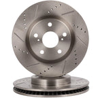 Front Drilled Slotted Brake Rotors for Pontiac Vibe (2007–2018) LEXUS ES350 ES300h