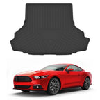 Set of 2 Anti Slip Waterproof Trunk Mats for Ford Mustang (2015–2022)