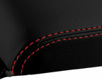 Console Lid Pull Over Cover Leather for Nissan Rogue (2008–2013) Red Stitch