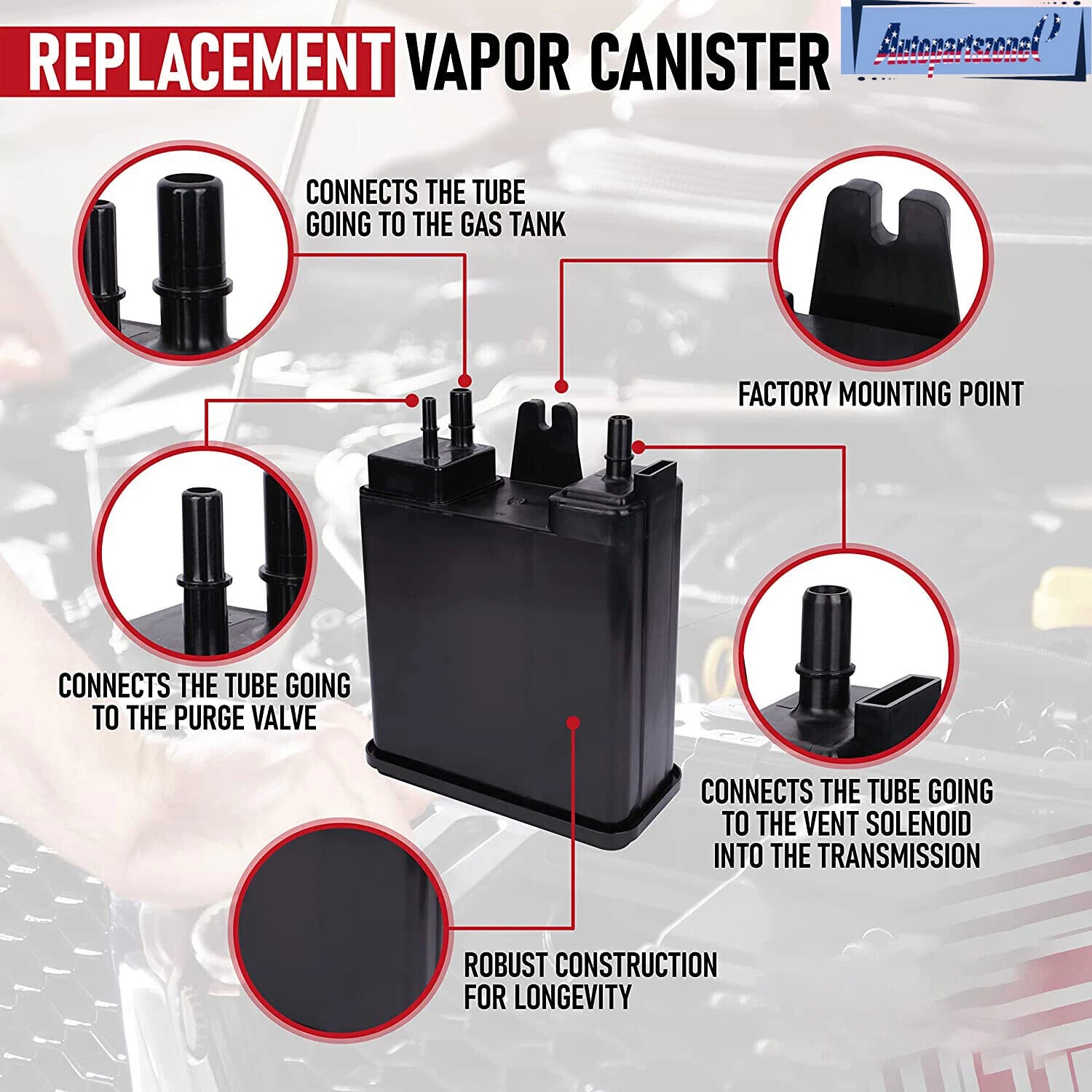 Vapor Canister 22963841 for Cadillac Escalade ESV EXT GMC Yukon XL (2002–2014)