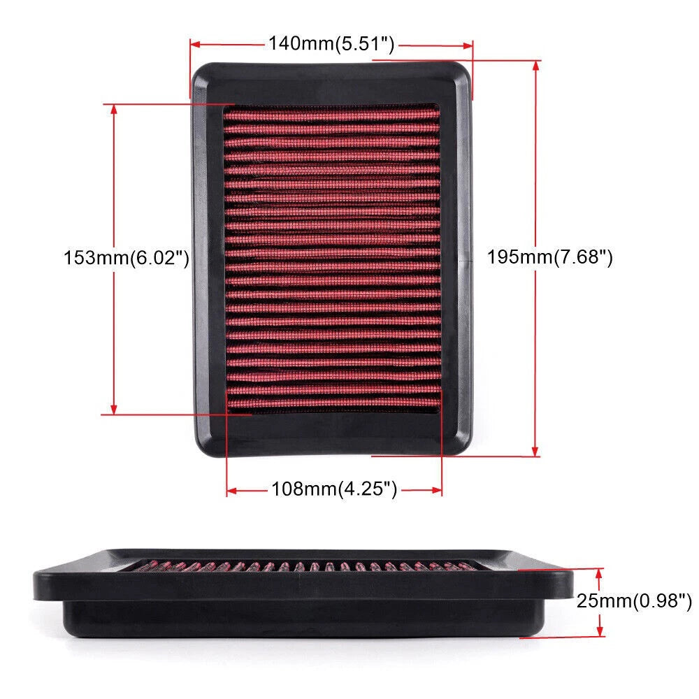 High-Flow Replacement Panel Air Filter for Jazz HR-V Vezel 1.3L-1.5L